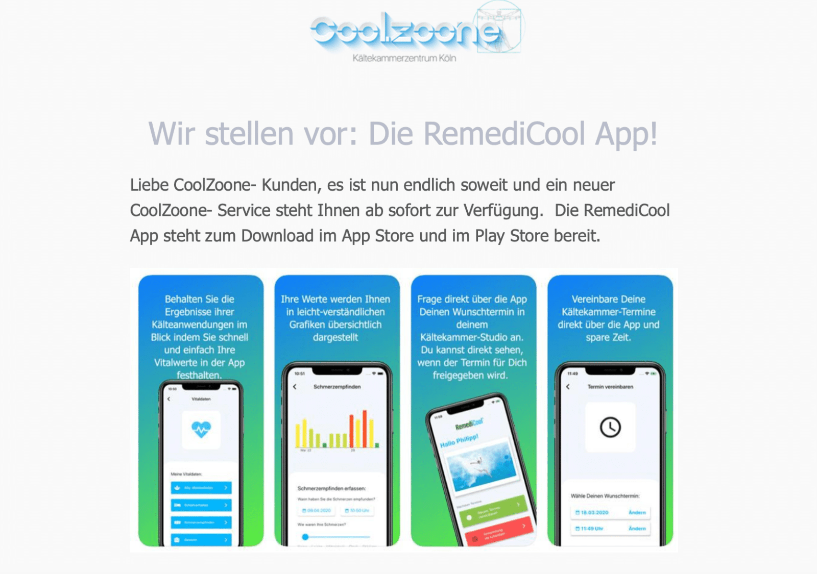 Wir stellen vor: Die RemediCool App!