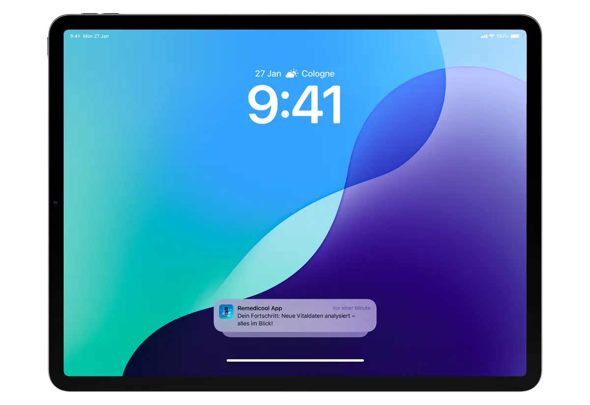 RemediCool App auf iPad
