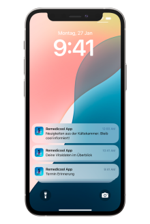 RemediCool App auf iPhone